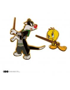 Looney Tunes Pack 2 Pin Chapas Tweety & Sylvester at Hogwarts