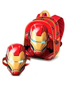 Mochila + mascara Armour Iron Man Marvel 27cm