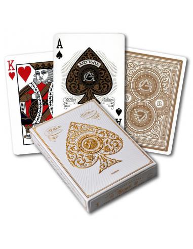 Baraja cartas Poker Theory Artisan White