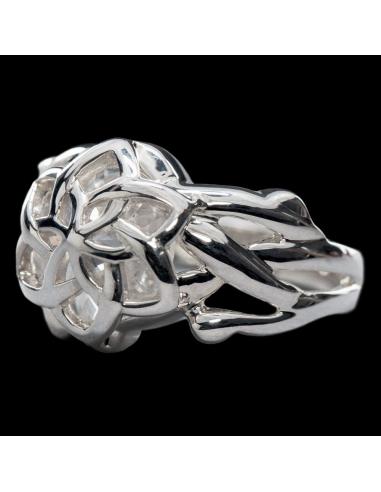 El Señor de los Anillos Anillo Nenya de Galadriel (Plata de ley) Talla 9.75