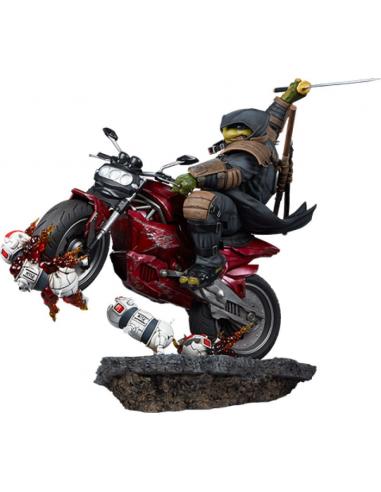 Tortugas Ninja Estatua 1/4 The Last Ronin On Bike 53 cm