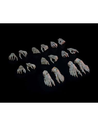 Mythic Legions: Necronominus Accesorios para Figuras Skeletons of Necronominus Hands/Feet Pack