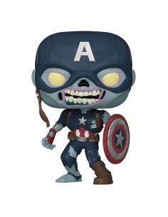 Marvel What If...? POP! TV Vinyl Figura Zombie Captain America 9 cm - Embalaje dañado