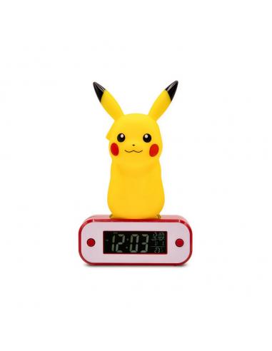 Pokémon despertador con luz Pikachu 18 cm