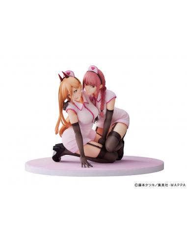 Chainsaw Man Estatua PVC 1/7 Power & Makima Nurse Ver. 14 cm