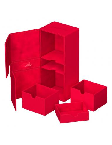 Ultimate Guard Twin Flip`n`Tray 266+ Xenoskin Rojo