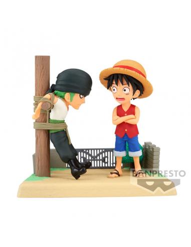Figura Monkey D Luffy &#38; Roronoa Zoro Log Stories One Piece 7cm