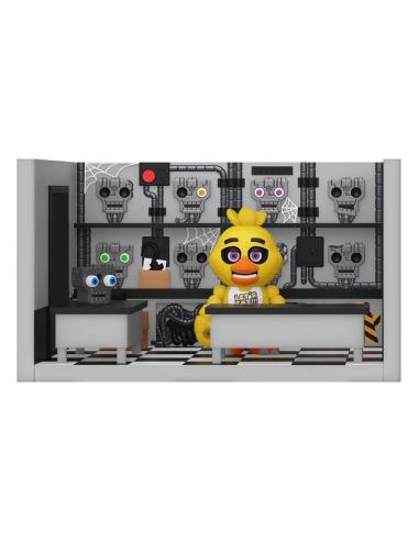 Five Nights at Freddy's Playset con Figura Snap Storage Rm w/Chica 9 cm