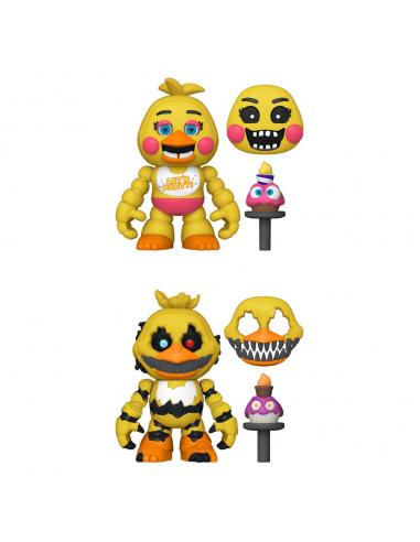 Five Nights at Freddy's Figuras Snap Nightmare Chica & Toy Chica 9 cm