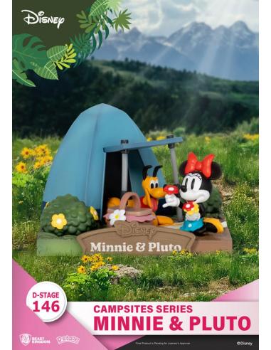 Disney Diorama PVC D-Stage Campsite Series Mini & Pluto 10 cm