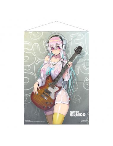 Super Sonico Póster Tela Super Sonico with Guitar 50 x 70 cm