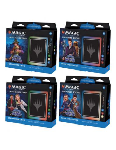 Magic the Gathering Universes Beyond: Doctor Who Mazos de Commander Caja (4) inglés