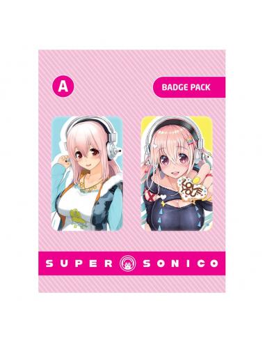 Super Sonico Pack de Chapas Set A