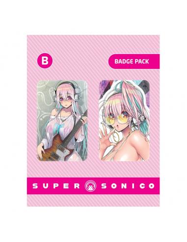 Super Sonico Pack de Chapas Set B