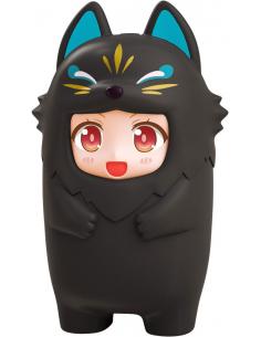 Nendoroid More Accesorios para las Figuras Nendoroid Kigurumi Face Parts Case Black Kitsune 10 cm