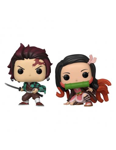 Demon Slayer: Kimetsu no Yaiba Pack de 2 POP! Animation Vinyl Figuras Tanjiro & Nezuko 9 cm