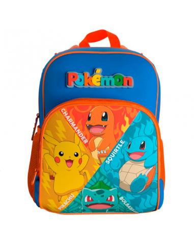 Mochila 3D Starters Pokemon 30cm