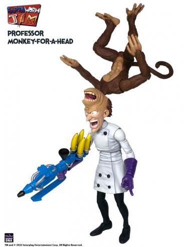 Earthworm Jim Figura Wave 1: Professor Monkey-For-A-Head 28 cm