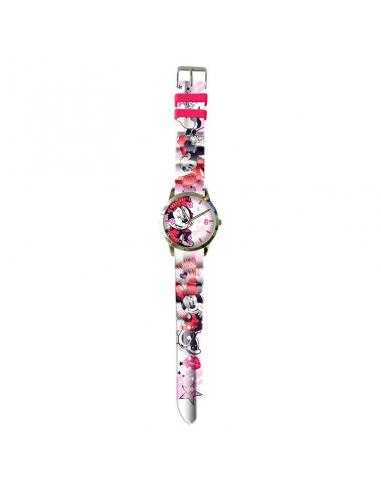 Reloj Analogico Minnie Disney En Caja Metal