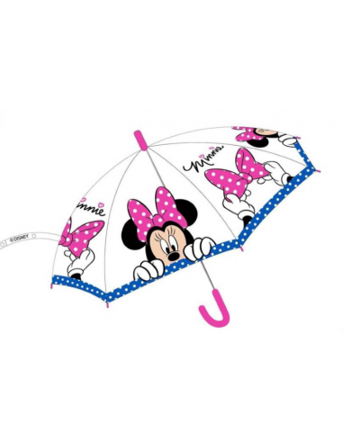 Paraguas Transparente Automatico Minnie Disney 43,5cm.