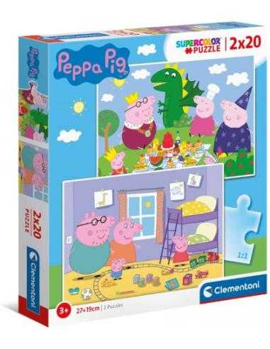 S/2 Puzzle 2X20 Pcs Peppa Pig