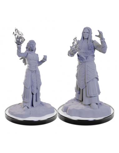 D&D Nolzur's Marvelous Miniatures Miniatura sin pintar Elf Wizards