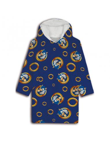 Bata sudadera oversize Sonic the Hedgehog coral infantil