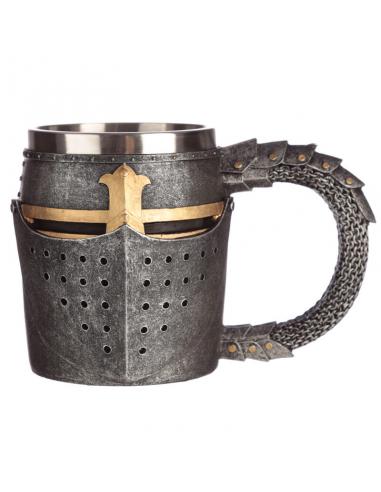 Jarra Casco y Malla Medieval