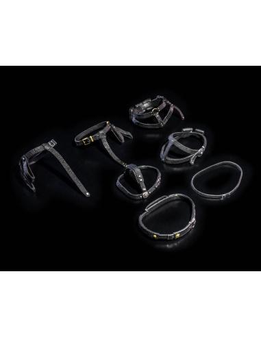 Mythic Legions: All Stars 6 Accesorios para Figuras Belts Pack (Black)