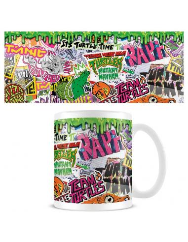 Tortugas Ninja Taza Mutant Mayhem Graffiti