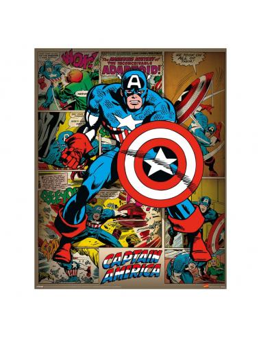 Marvel Comics Set de 4 Pósteres Captain America Retro 40 x 50 cm (4)
