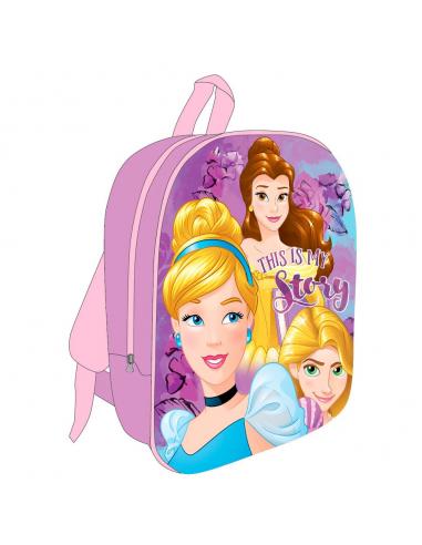 Mochila 3D Princesas Disney 30cm