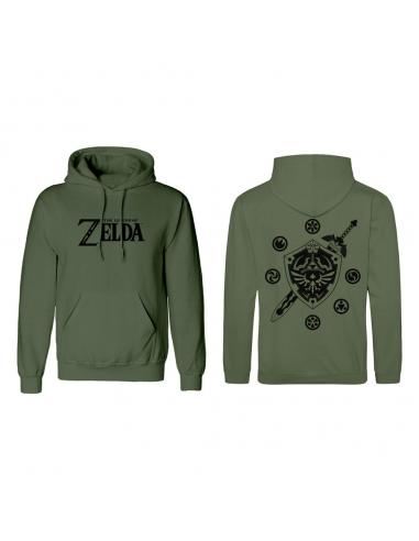 The Legend of Zelda Sudadera capucha Logo And Shield talla S