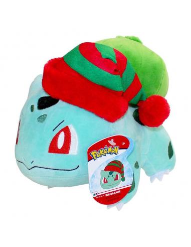 Pokémon Peluche Bulbasaur Gorro de Navidad 20 cm
