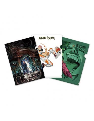 Jujutsu Kaisen Set de 3 Fundas transparentes Itadori & Sukuna