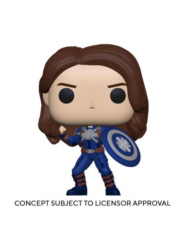 ¿Qué pasaría si...? POP! Animation Vinyl Figura Captain Carter (Stealth) 9 cm