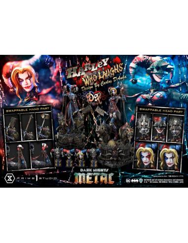 Dark Nights: Metal Estatua Museum Masterline Series 1/3 Harley Quinn Who Laughs Concept Design by Caelos D`anda Deluxe Bonus Ver