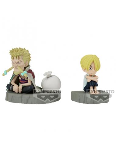 Figura Sanji &#38; Zeff World Collectable Stories One Piece 6cm