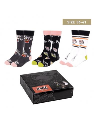Pack de 3 Pares de calcetines Otaku 35-41