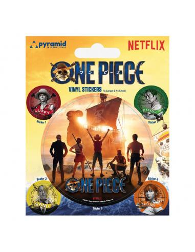 One Piece Pegatina Vinilo Pack Straw Hat Crew (10)