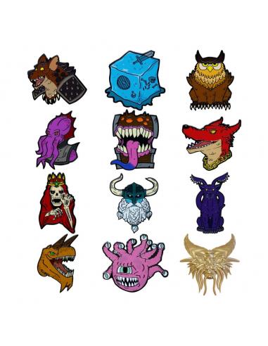 Dungeons & Dragons Chapas Expositor 50th Anniversary Mystery Pin Badge (12)