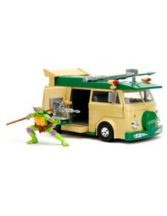 Tortugas Ninja Vehículo 1/24 Donatello & Party Wagon