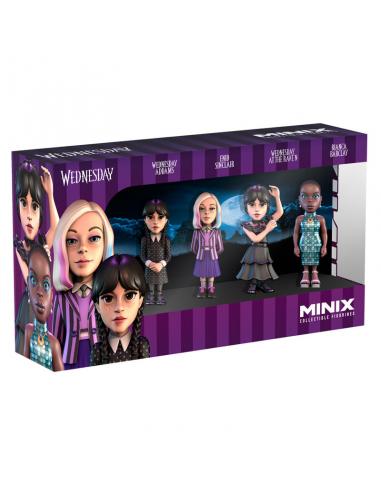Blister 4 figuras Minix Miercoles 7cm