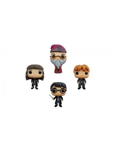 Harry Potter Pack de 4 Figuras POP! Movies Vinyl W1 9 cm