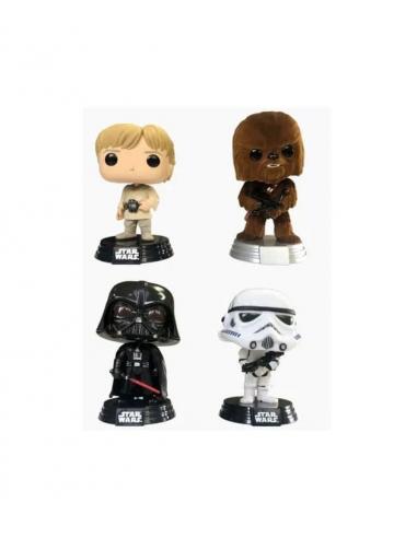 Star Wars Pack de 4 Figuras POP! Movies Vinyl New Classics (FL) 9 cm