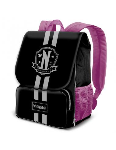 Mochila solapa School Miercoles 45cm
