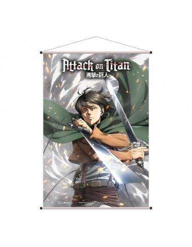 Attack on Titan Póster Tela Levi Ackermann 60 x 90 cm