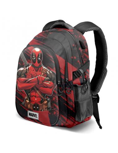 Mochila Plus Bad Deadpool Marvel 44cm