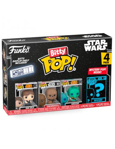 Blister 4 figuras Bitty POP Star Wars Han Solo