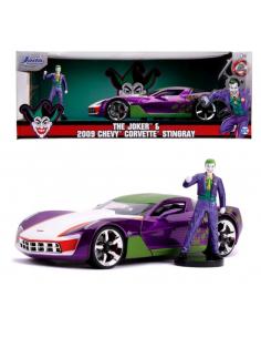 DC Comics Vehículo 1/24 Joker 2009 Chevy Corvette Stingray